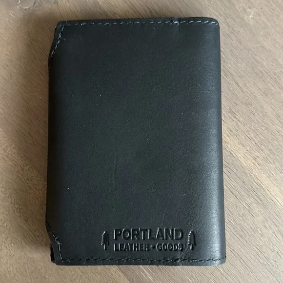 Portland Leather Goods black leather small journal New - Picture 2 of 3
